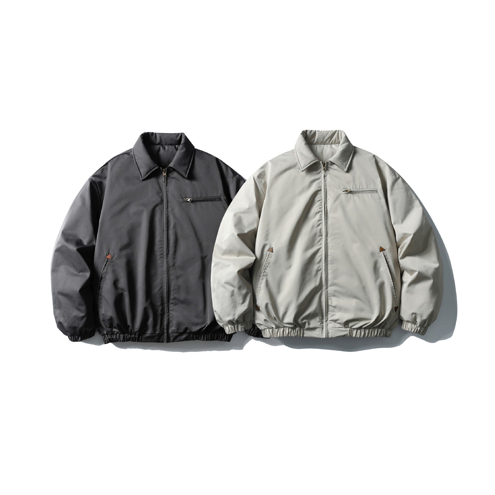 Men's Boxy Insulated Blouson with Zipper Chest Pocket Chichicherry