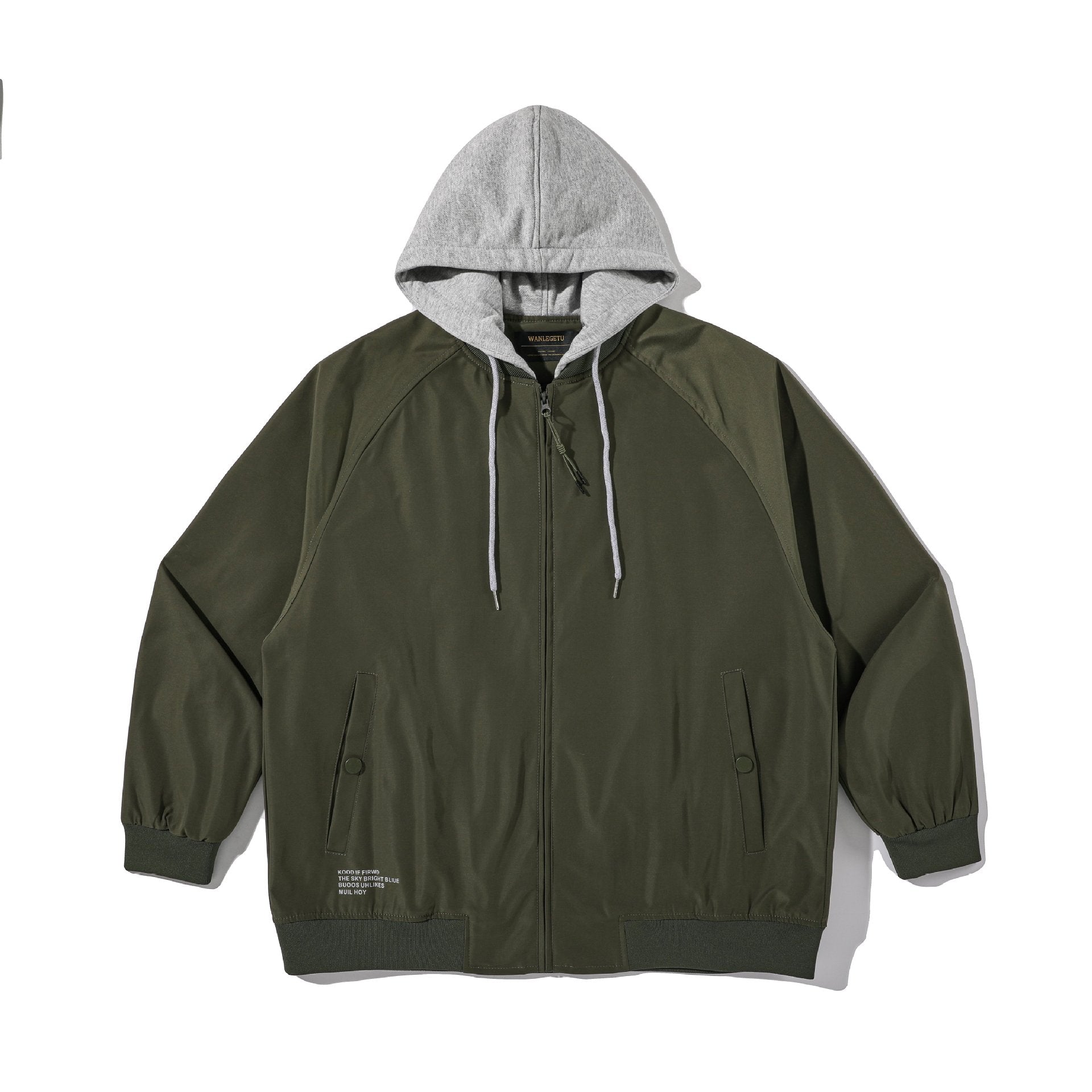 Men's transitional bomber-style parka with integrated sweat hood Chichicherry