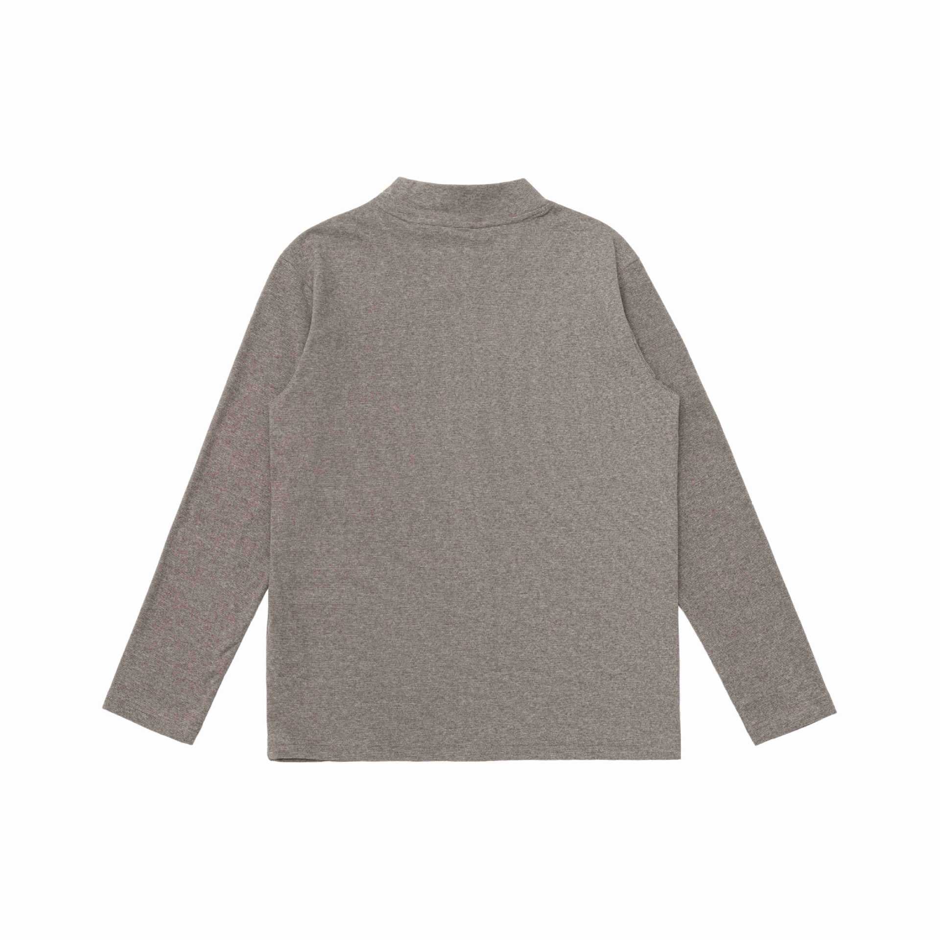 Unisex Fine-structured Button Cardigan with Stand-up Collar Chichicherry