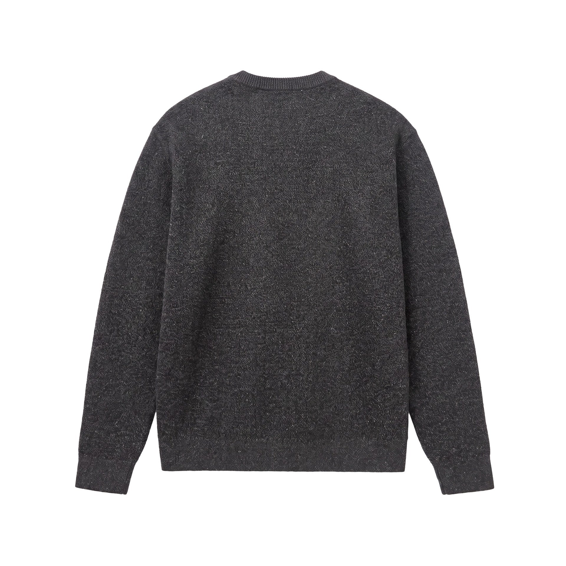 Men's Structured Henley Knit Sweater with Triple Button Placket Chichicherry