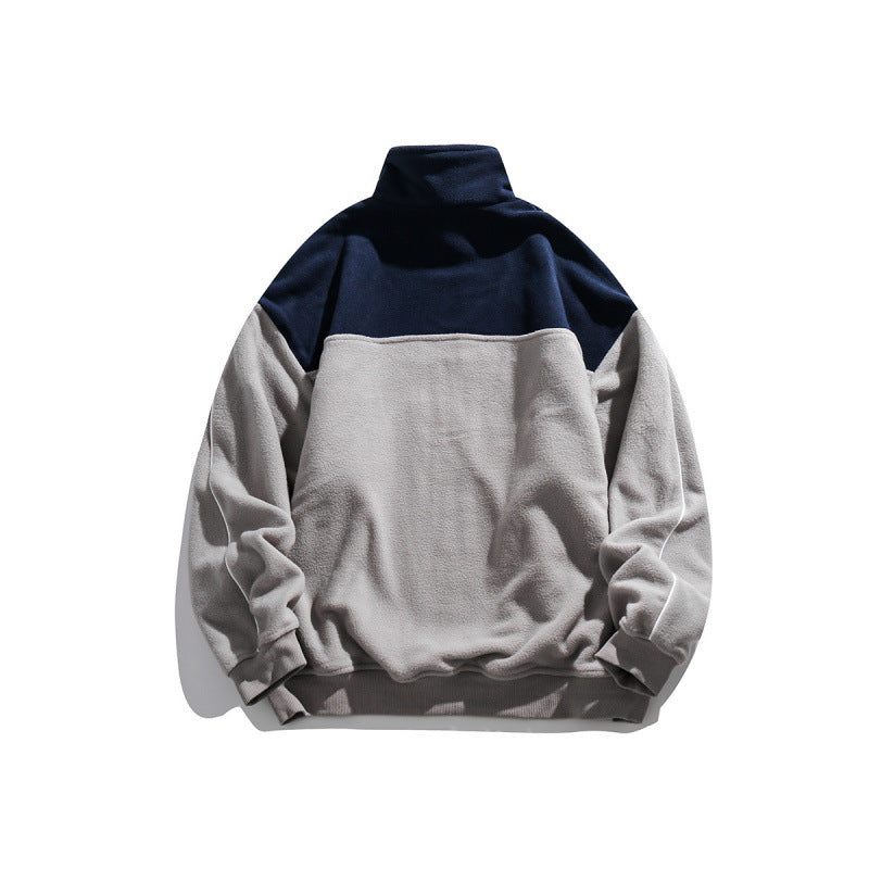 Unisex Oversize-Fleece-Halfzip-Pullover with high collar and raglan sleeves Chichicherry