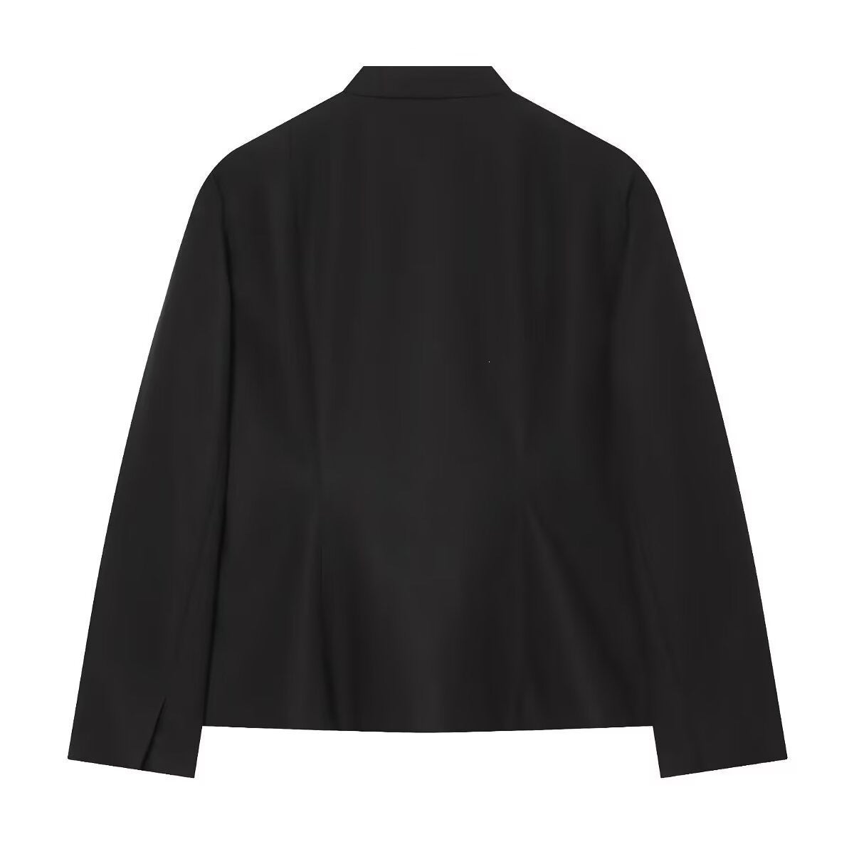 Women's Mandarin Collar Short Blazer with Chinese Knot Closures Chichicherry