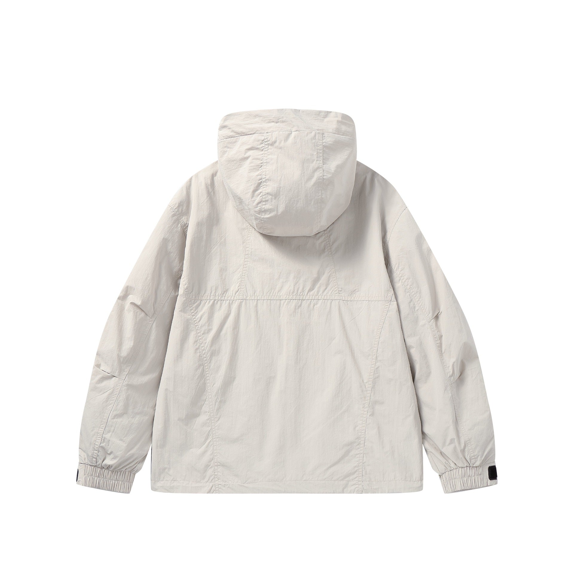 Unisex Lightweight Technical Hoodie in Boxy Cut with Utility Pockets Chichicherry