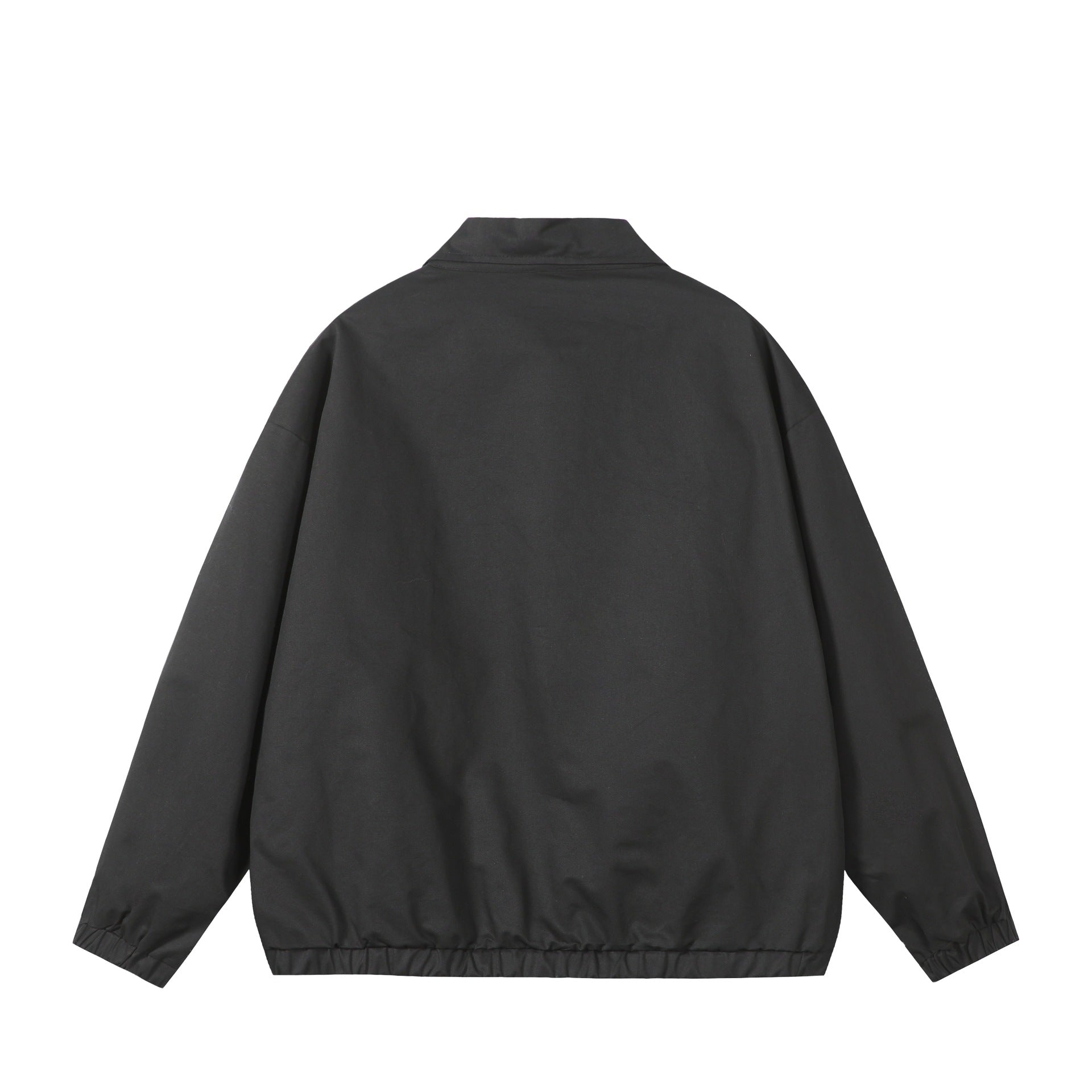 Unisex Lightweight Windbreaker with Shirt Collar, Zipper and Patch Pockets Chichicherry