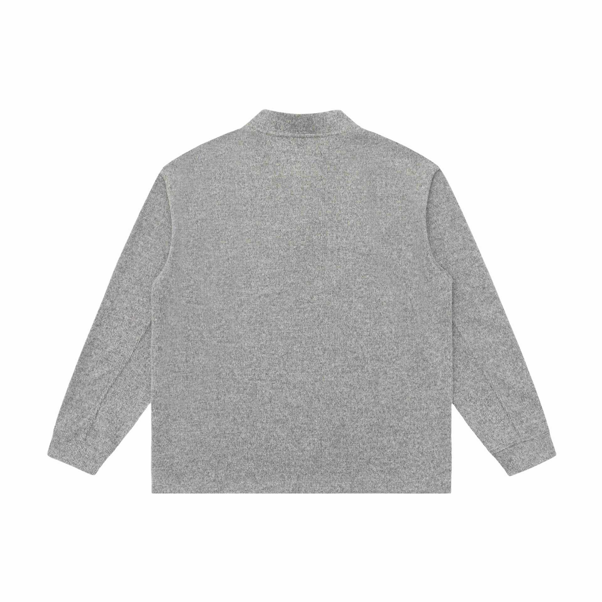 Unisex fine-knit Henley pullover with turtleneck and raglan sleeves Chichicherry