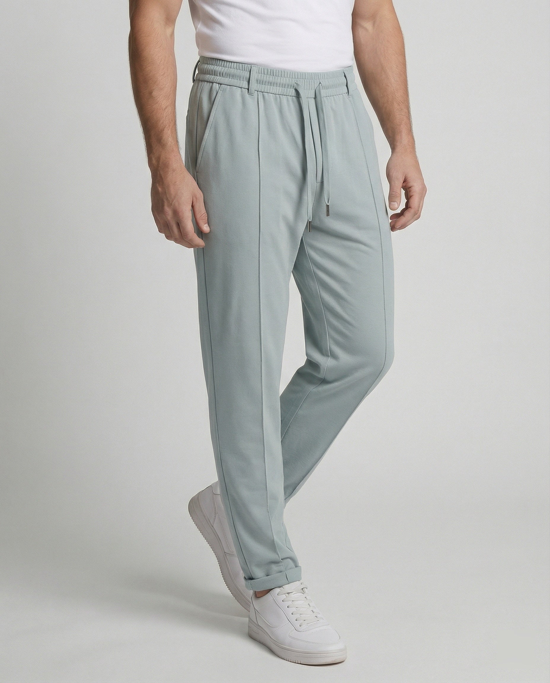 Men's jogging pants sporty with drawstring