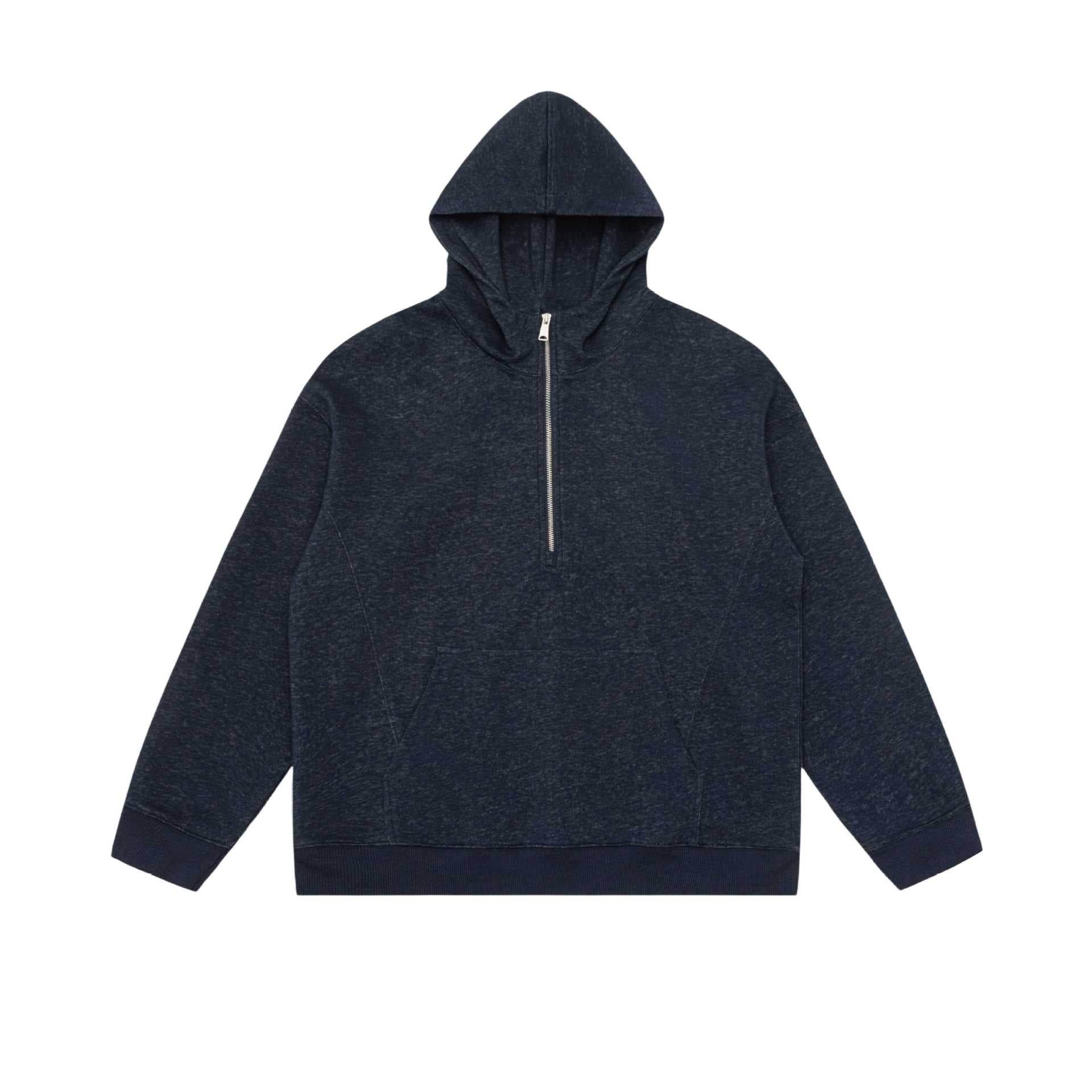 Unisex hoodie half-zip sweatshirt in oversized fit with kangaroo pocket Chichicherry