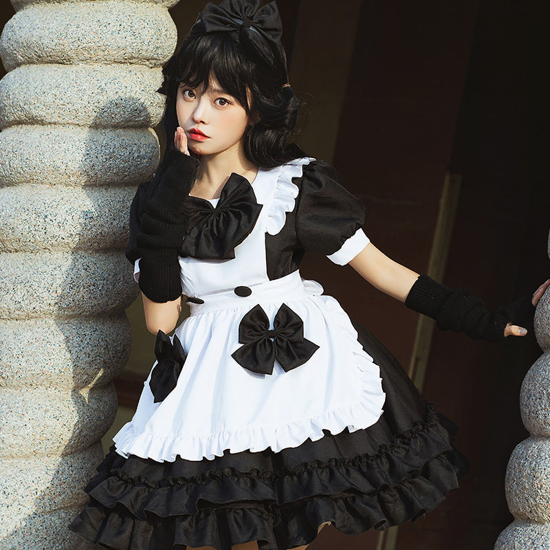 Ladies playful costume dress with ruffle details Chichicherry