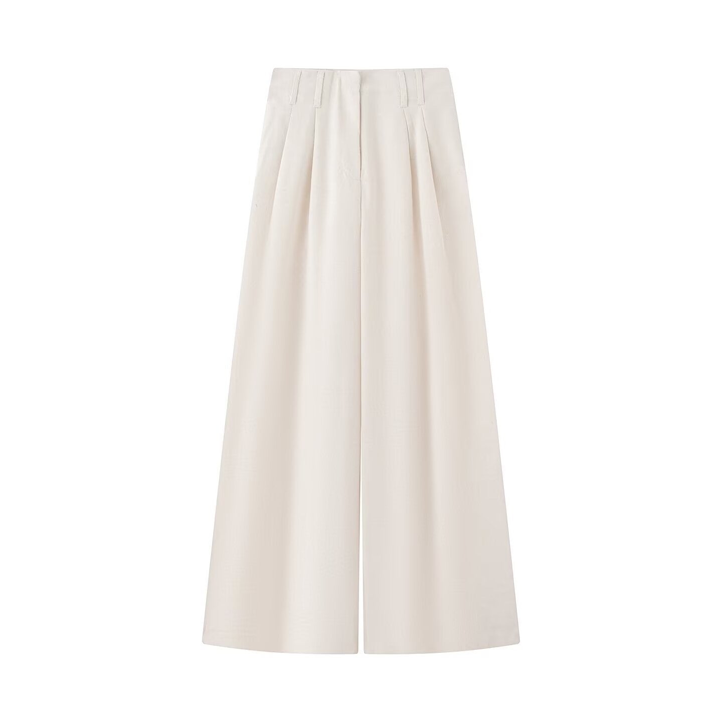 Women Two-piece ensemble consisting of fitted blouse with tie and high-waisted palazzo pants Chichicherry