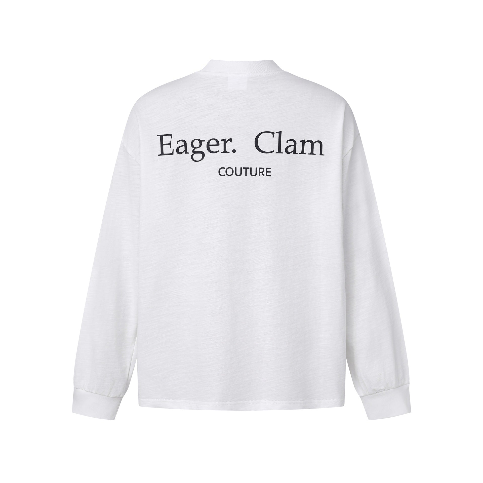Unisex Oversize-Longsleeve Shirt made of Slub Cotton with a half-high Roll Collar Chichicherry