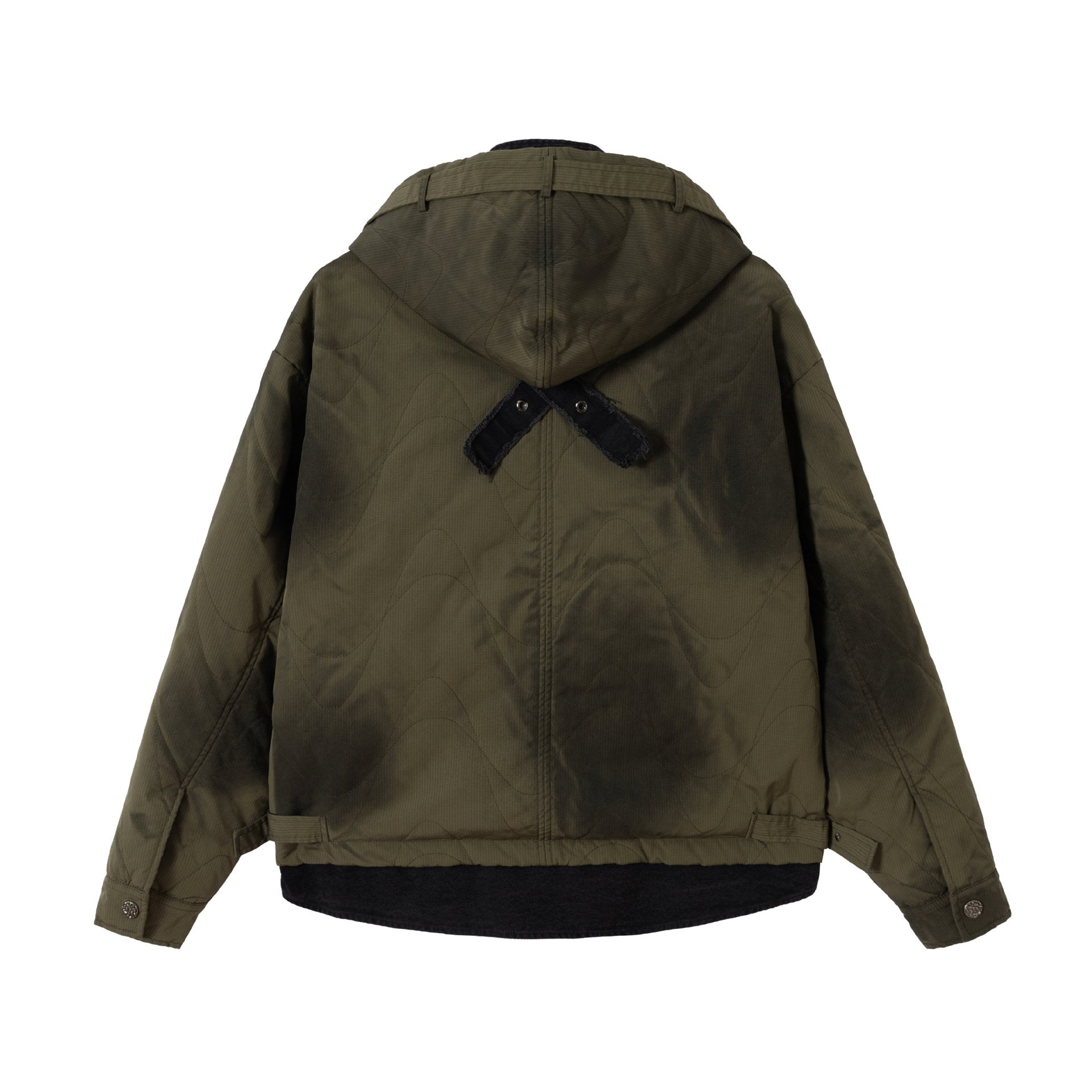 Men's Short Field Parka with modular inner lining, hood, and cargo pockets Chichicherry