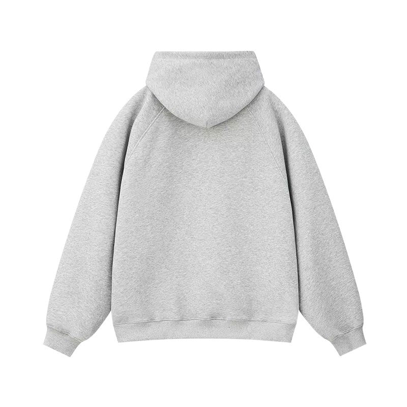 Unisex Gefütterter Oversized Kapuzenpullover mit Kängurutasche Chichicherry