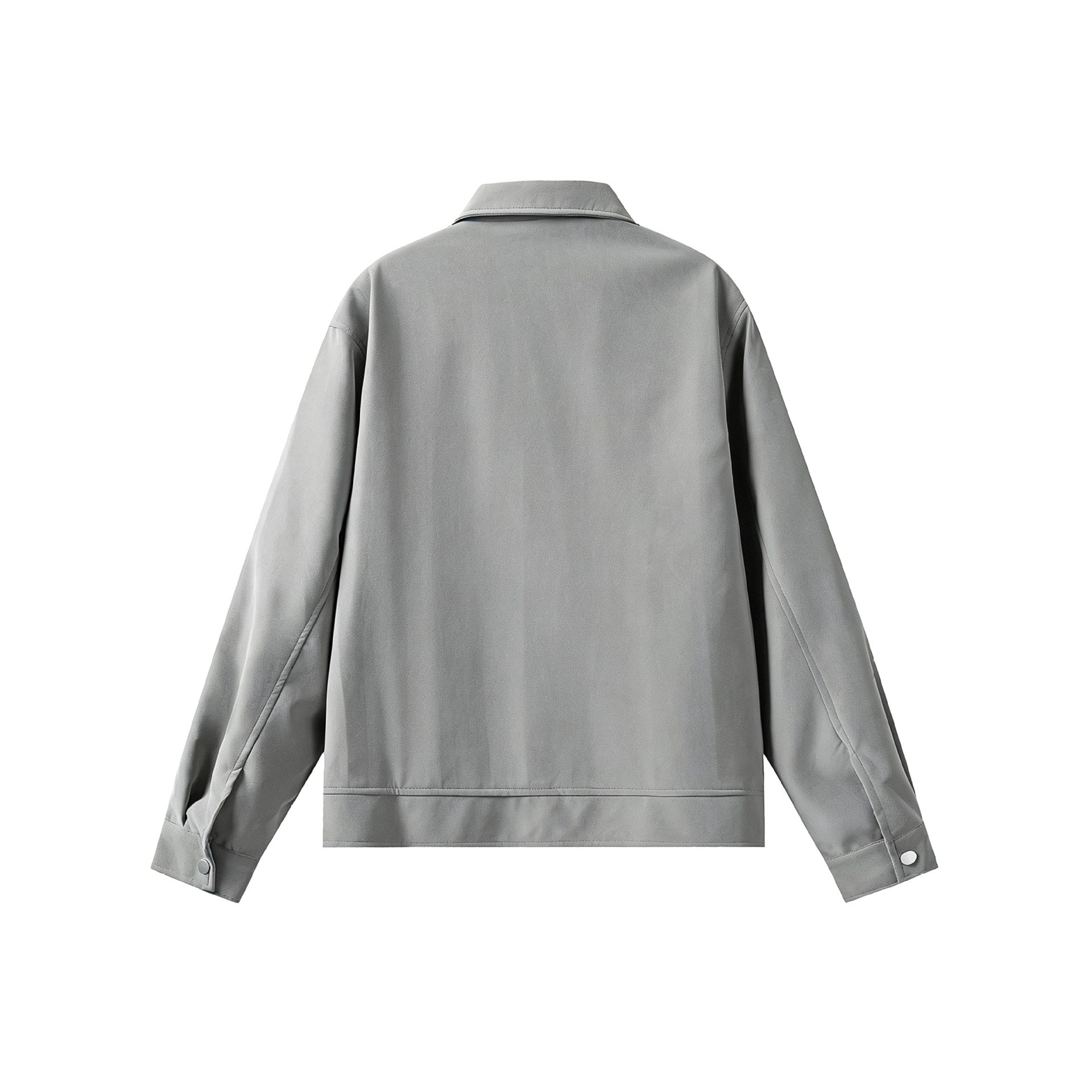Men's Lightweight Bomber Jacket in Field Style with Full-length Zipper and Zipper Chest Pockets Chichicherry