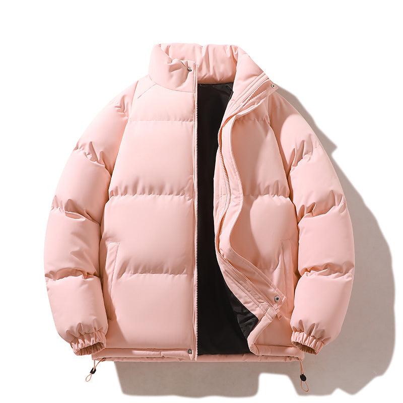 Unisex Padded Quilted Jacket made of Down Imitation with High Collar and Drawstring Chichicherry
