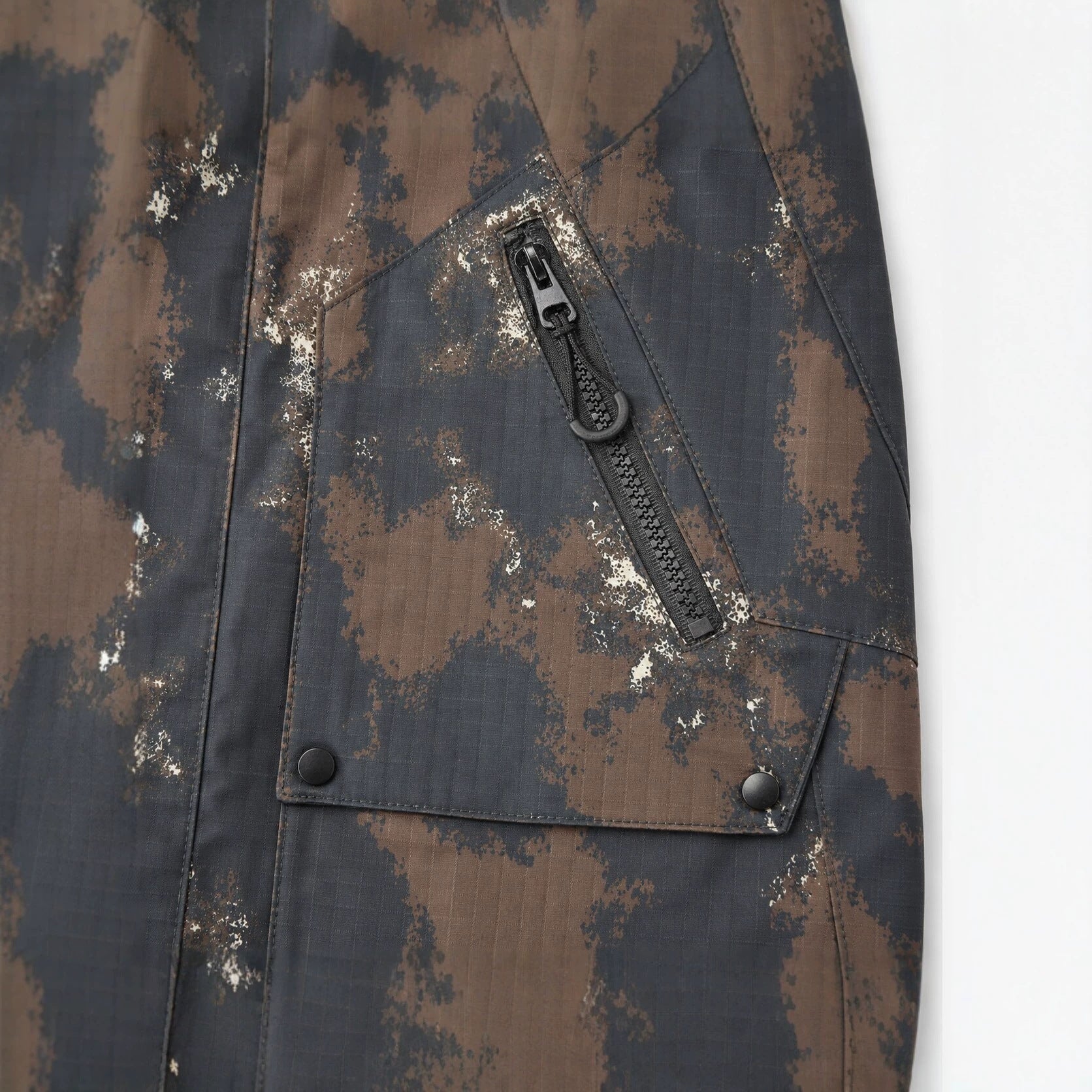 Men's Technical Camouflage Parka with Hood and Ripstop Outer Material Chichicherry