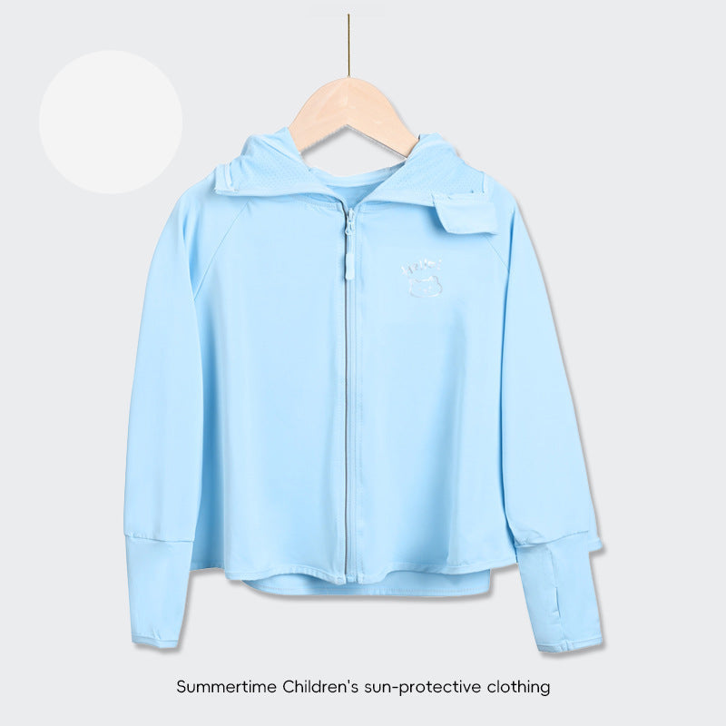 Children's UV protection jacket with hood and lightweight breathable properties Chichicherry