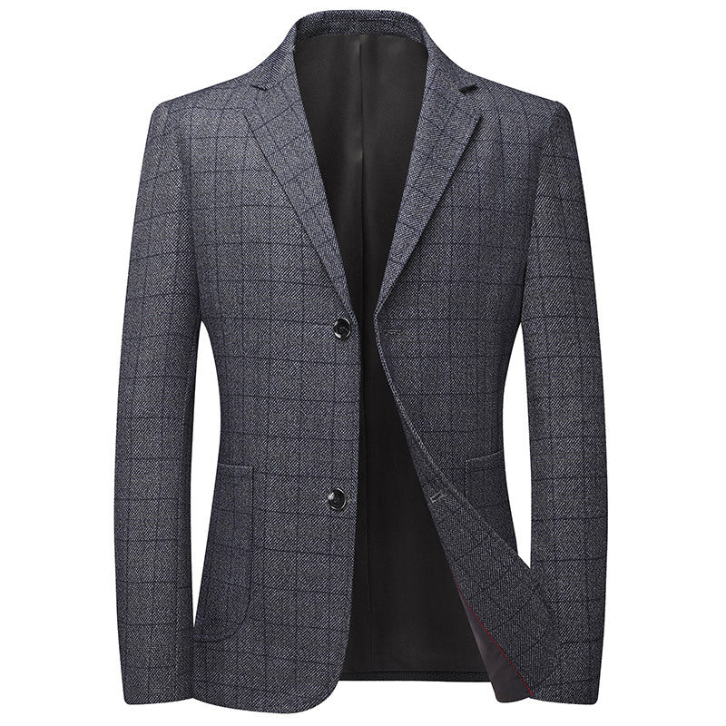 Men's two-button blazer in Glencheck with patch pockets and half-lined interior Chichicherry