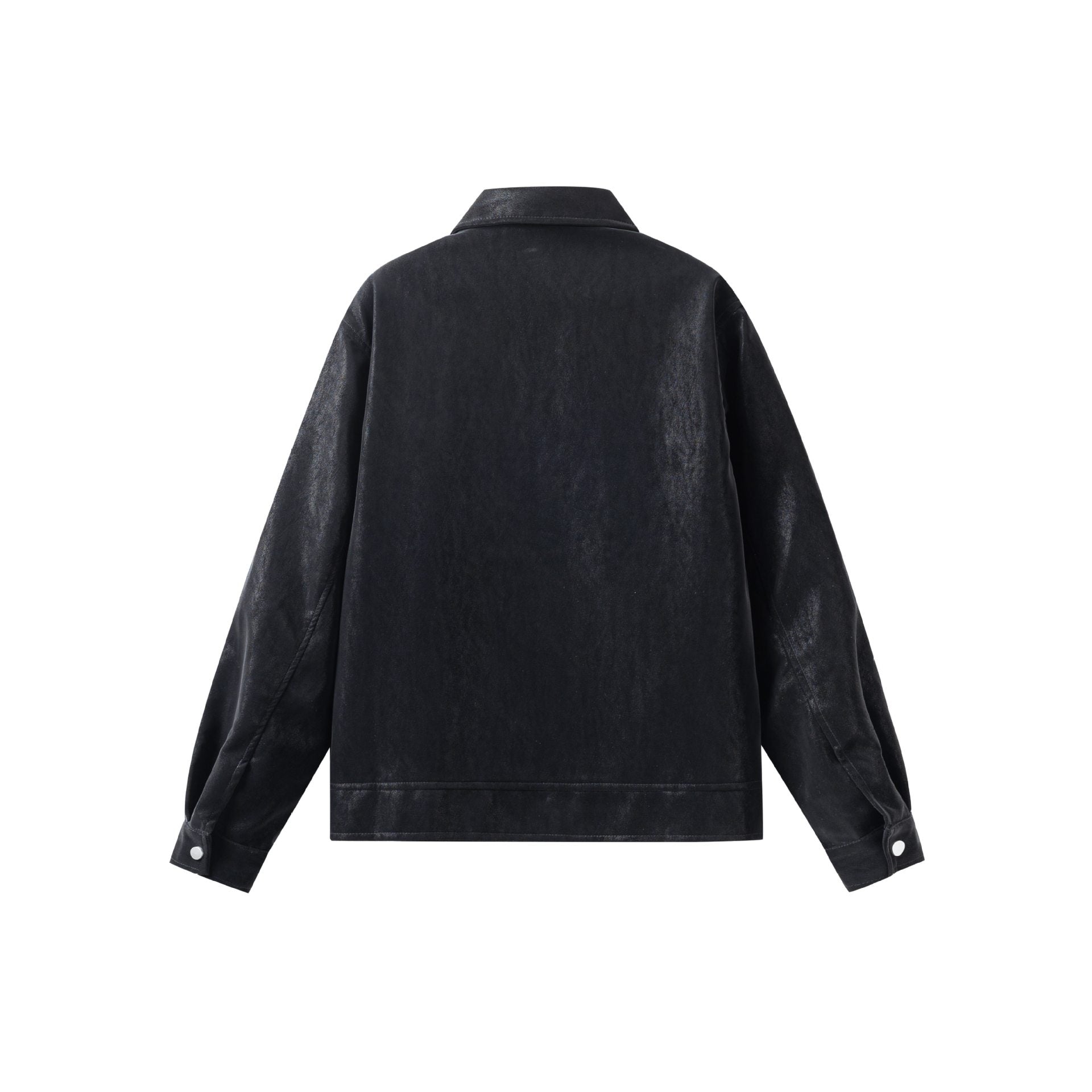 Men's Lightweight Bomber Jacket in Field Style with Full-length Zipper and Zipper Chest Pockets Chichicherry