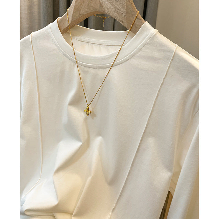 Women's Comfortable Long Sleeve Shirt Made of High-Quality Cotton Chichicherry