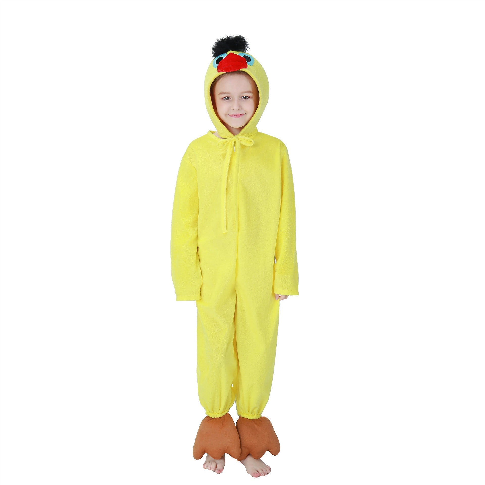 Girls Plush Duck Costume with Hood and Comfortable Details Chichicherry