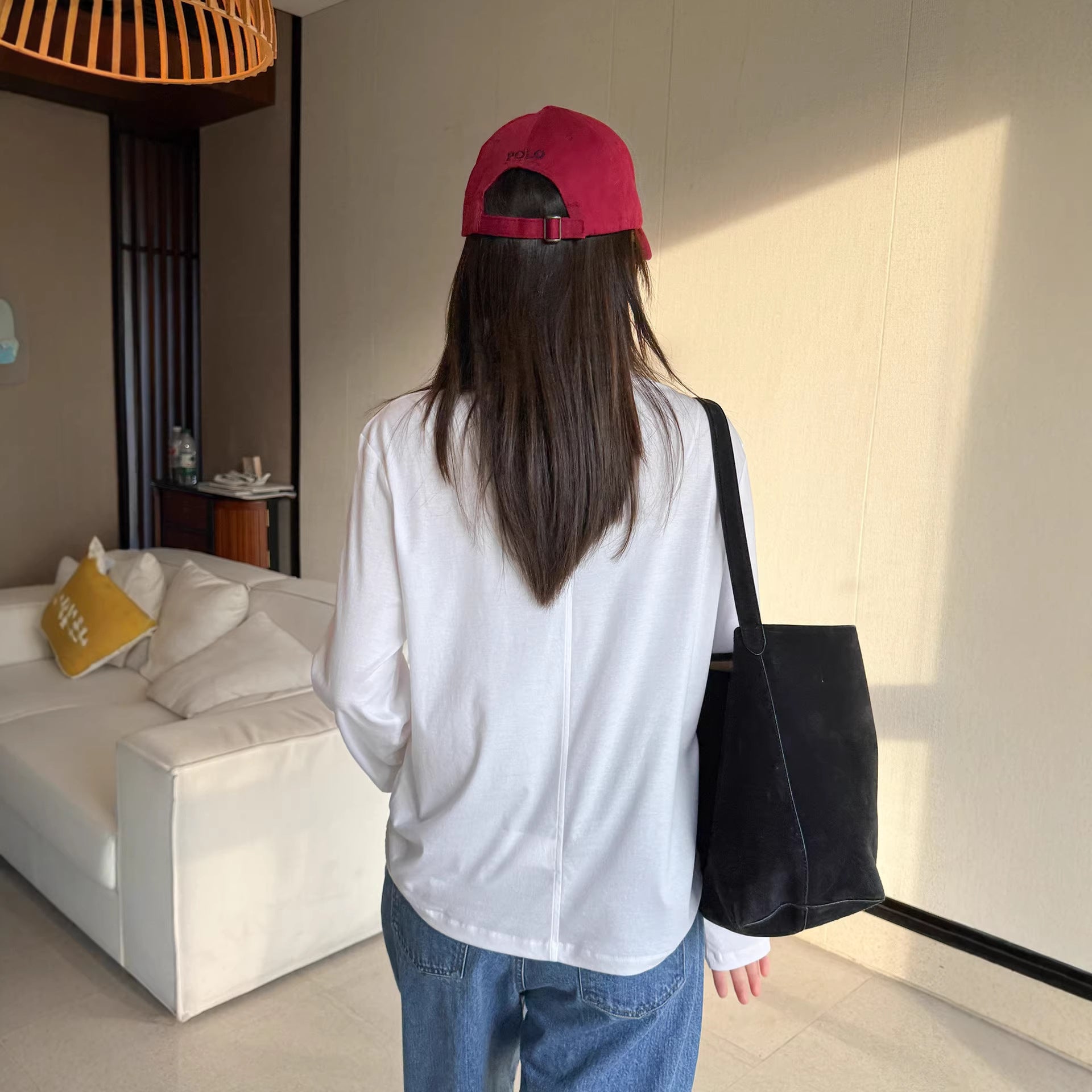 Women's Comfortable Long Sleeve Shirt with Simple Details Chichicherry