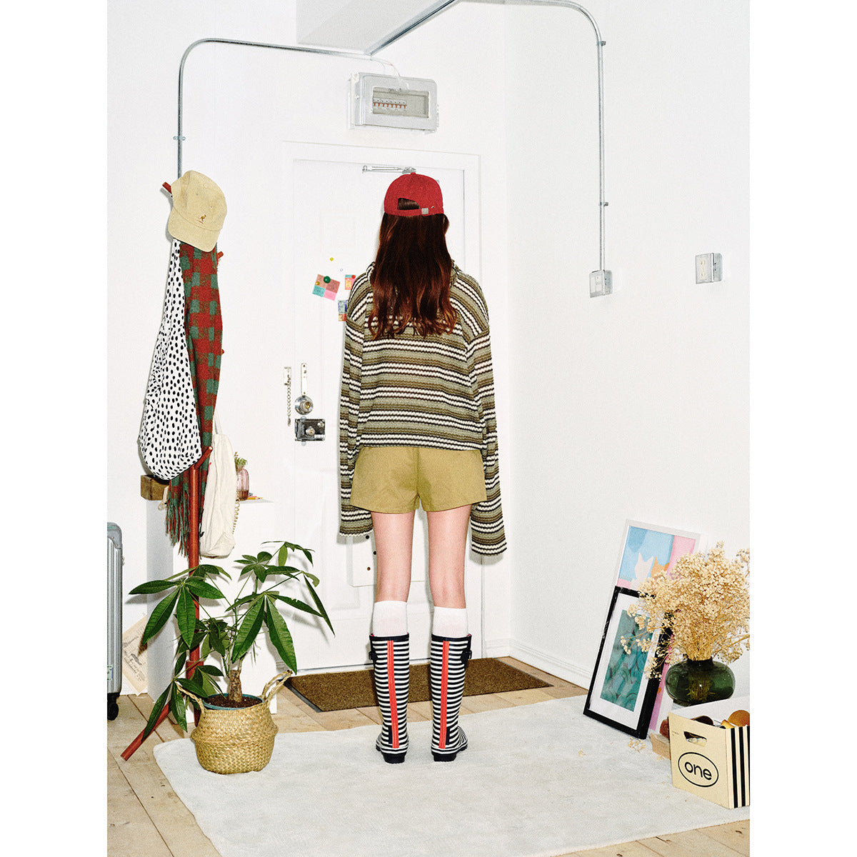 Women's Knit Hoodie with Cat Ears and Kangaroo Pocket Chichicherry