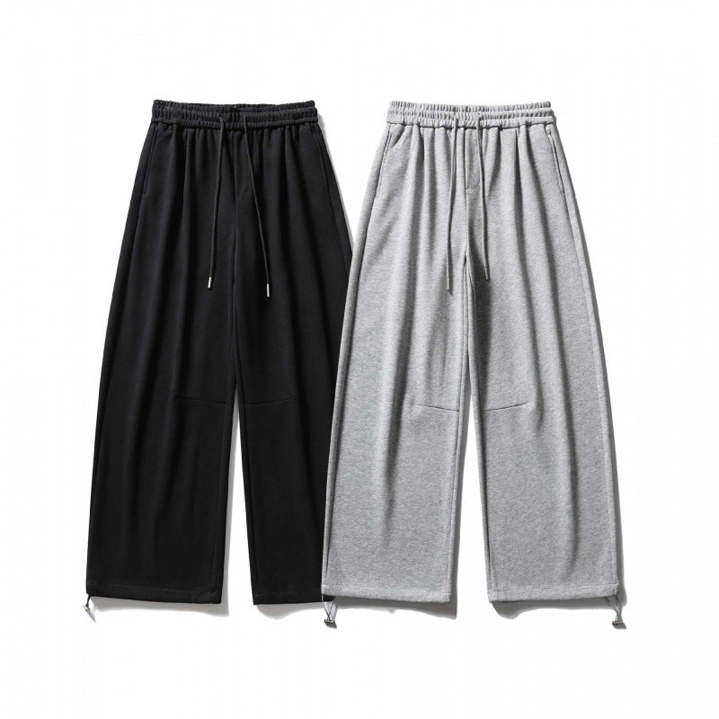 Unisex Wide Sweatpants with drawstring waistband, cord drawstring, and adjustable leg straps Chichicherry