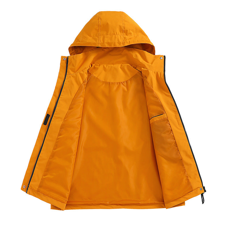 Men's Padded Softshell Functional Jacket with Hood, Fleece Inner Lining & Concealed Zipper Chichicherry