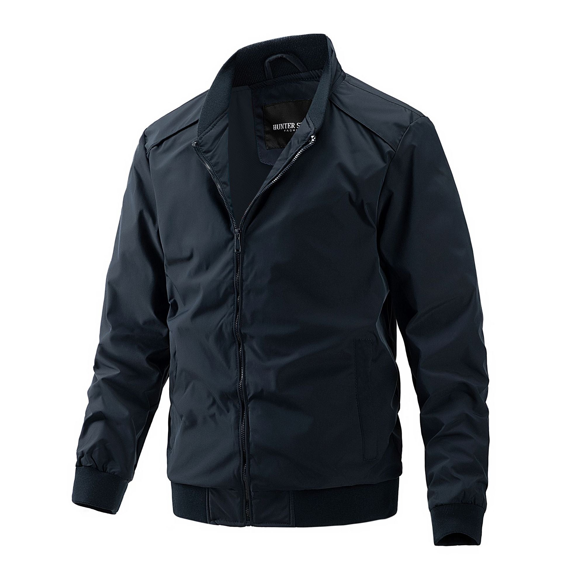 Men's bomber jacket with ribbed hem and windproof water-repellent outer material Chichicherry
