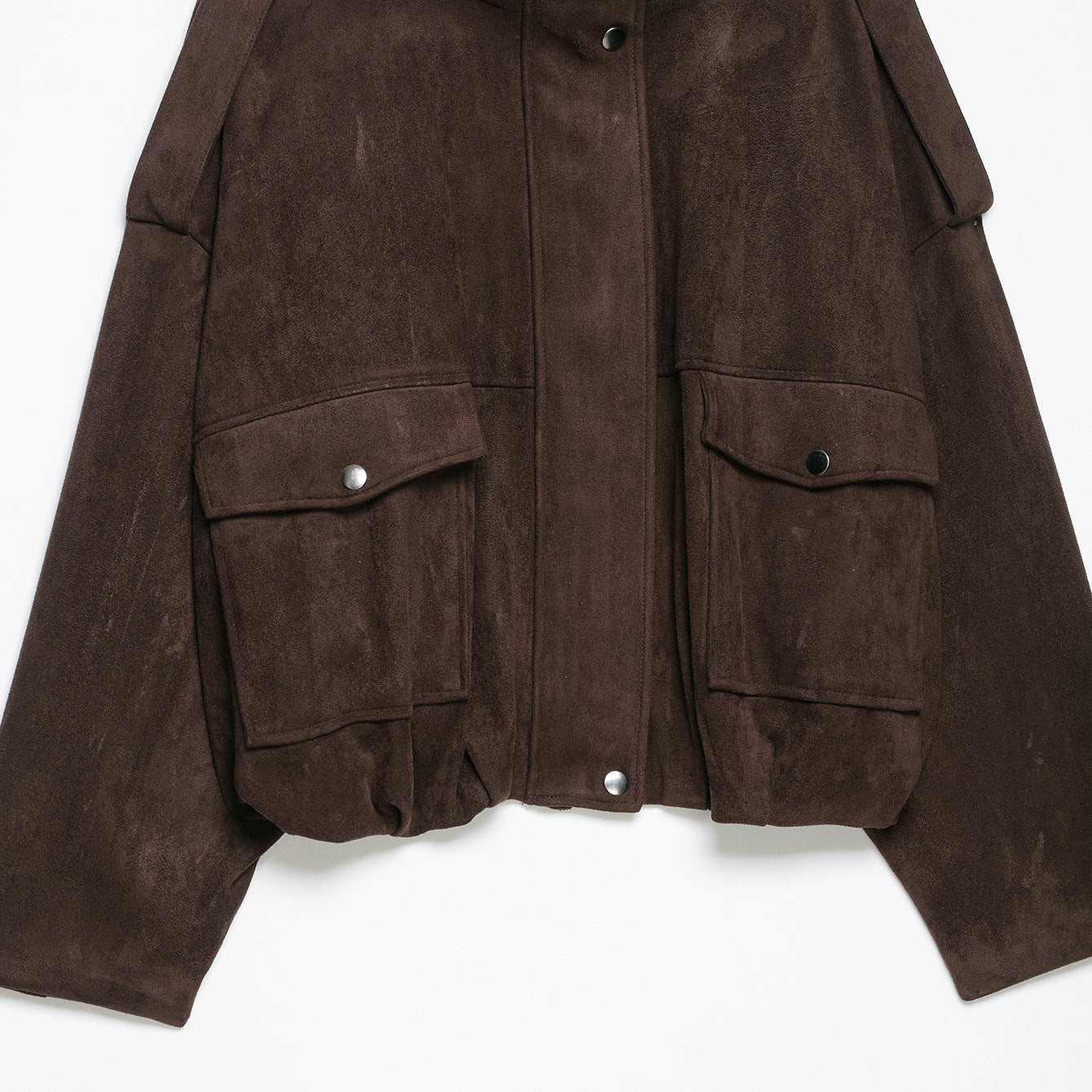 Women Short Suede-look Field Jacket Chichicherry