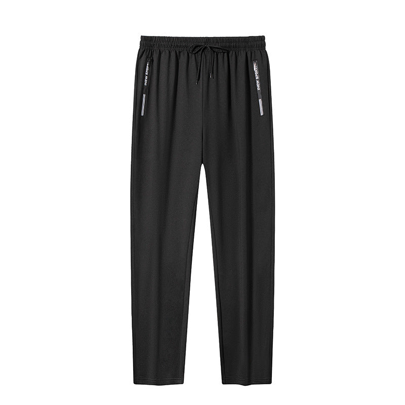 Men's sporty functional training pants with elastic drawstring, zip pockets & tapered leg Chichicherry
