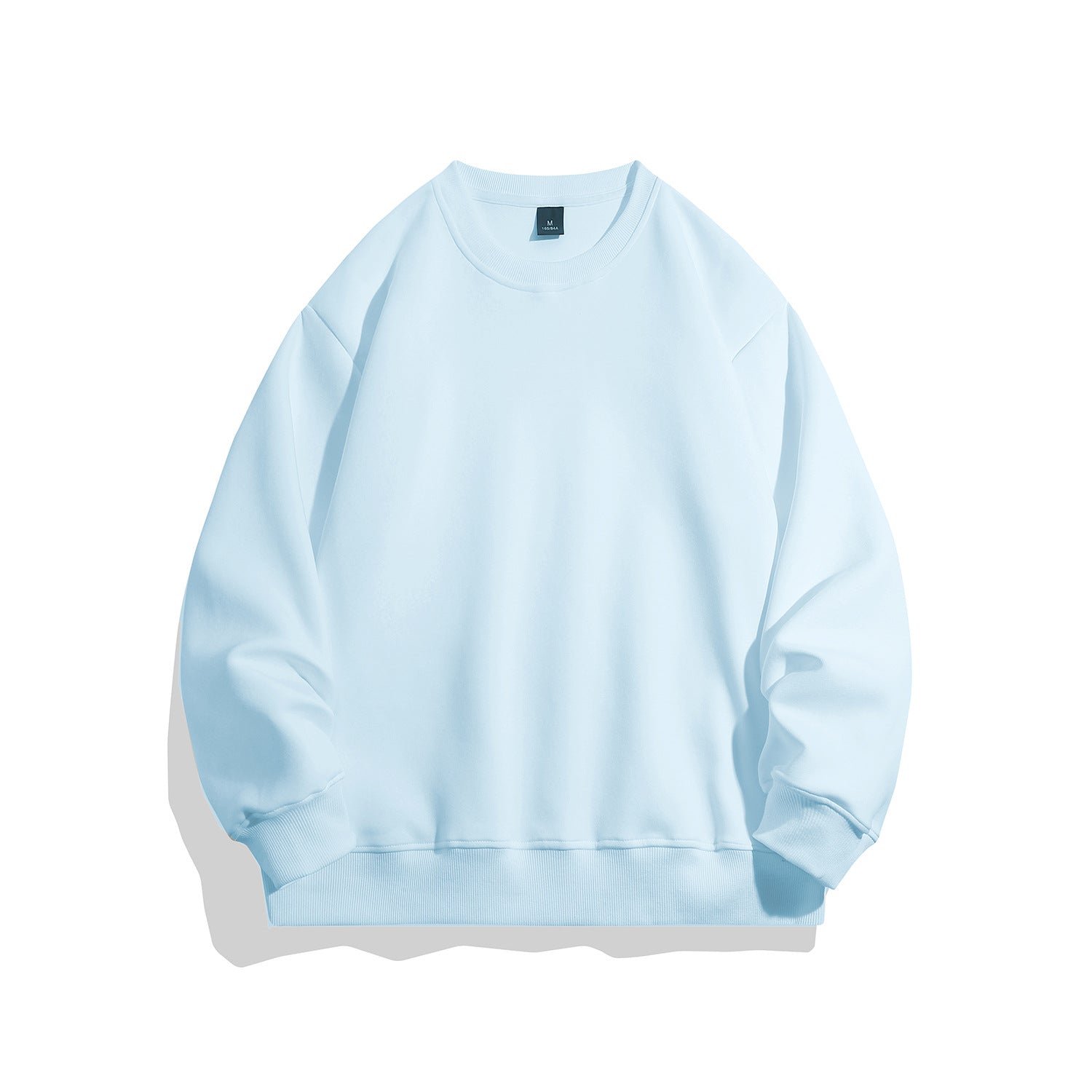 Men's Oversized Crew Neck Sweatshirt with Deep Fit, Raglan Sleeves, and Ribbed Cuffs Chichicherry