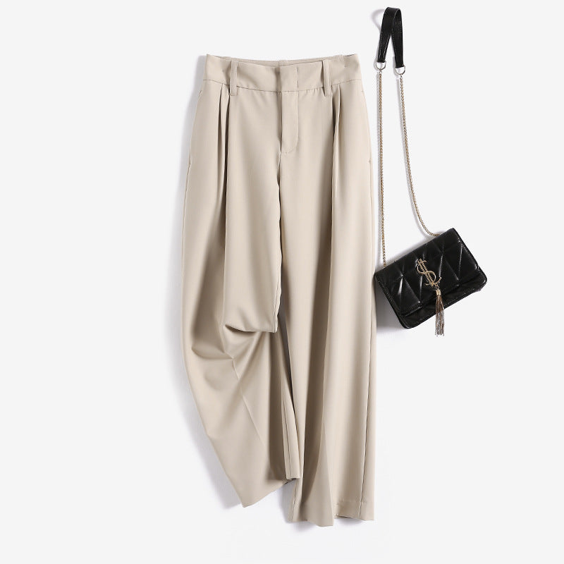 Women Elegant, high-waisted and flowing fabric trousers Chichicherry