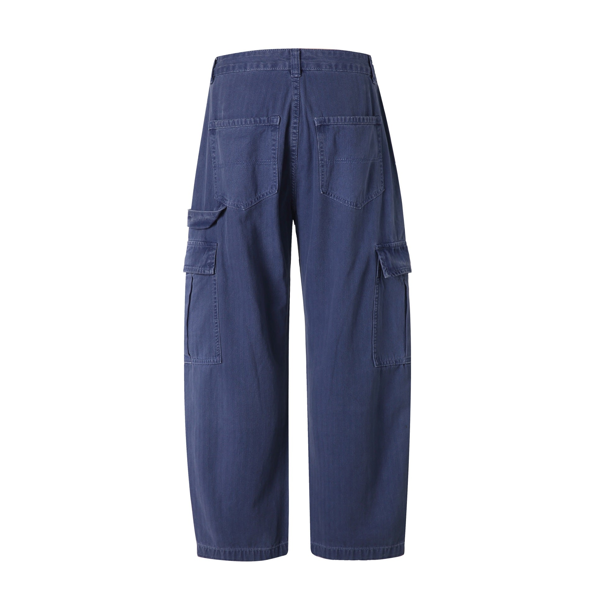 Men's soft canvas cargo pants with multiple flap pockets and elastic ankle cuffs Chichicherry
