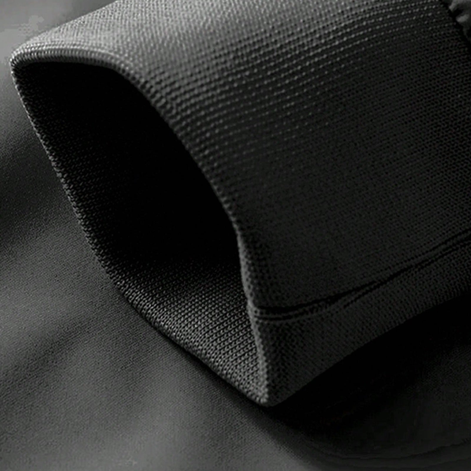 Men's Light Cotton-Mix Bomber Jacket with Ribbed Cuffs and Concealed Zipper Chichicherry