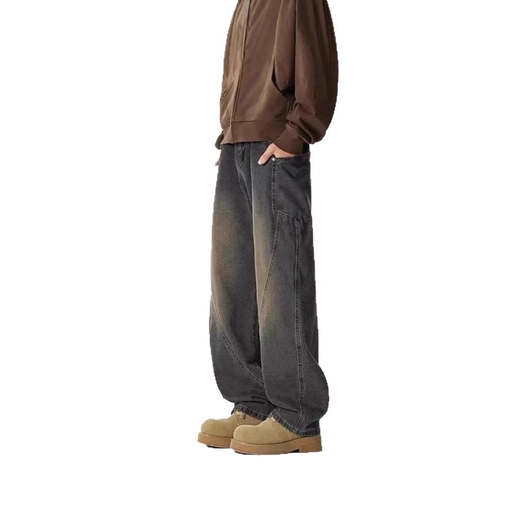 Men's Wide-Cut Casual Jeans Chichicherry