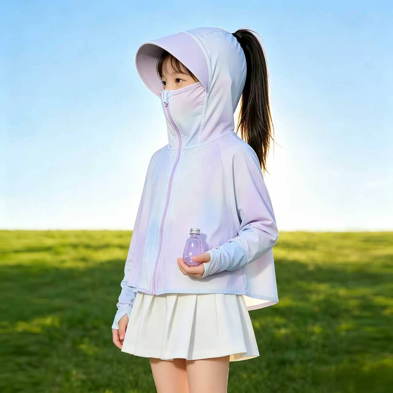 Girl Breathable UV Protection Jacket Chichicherry