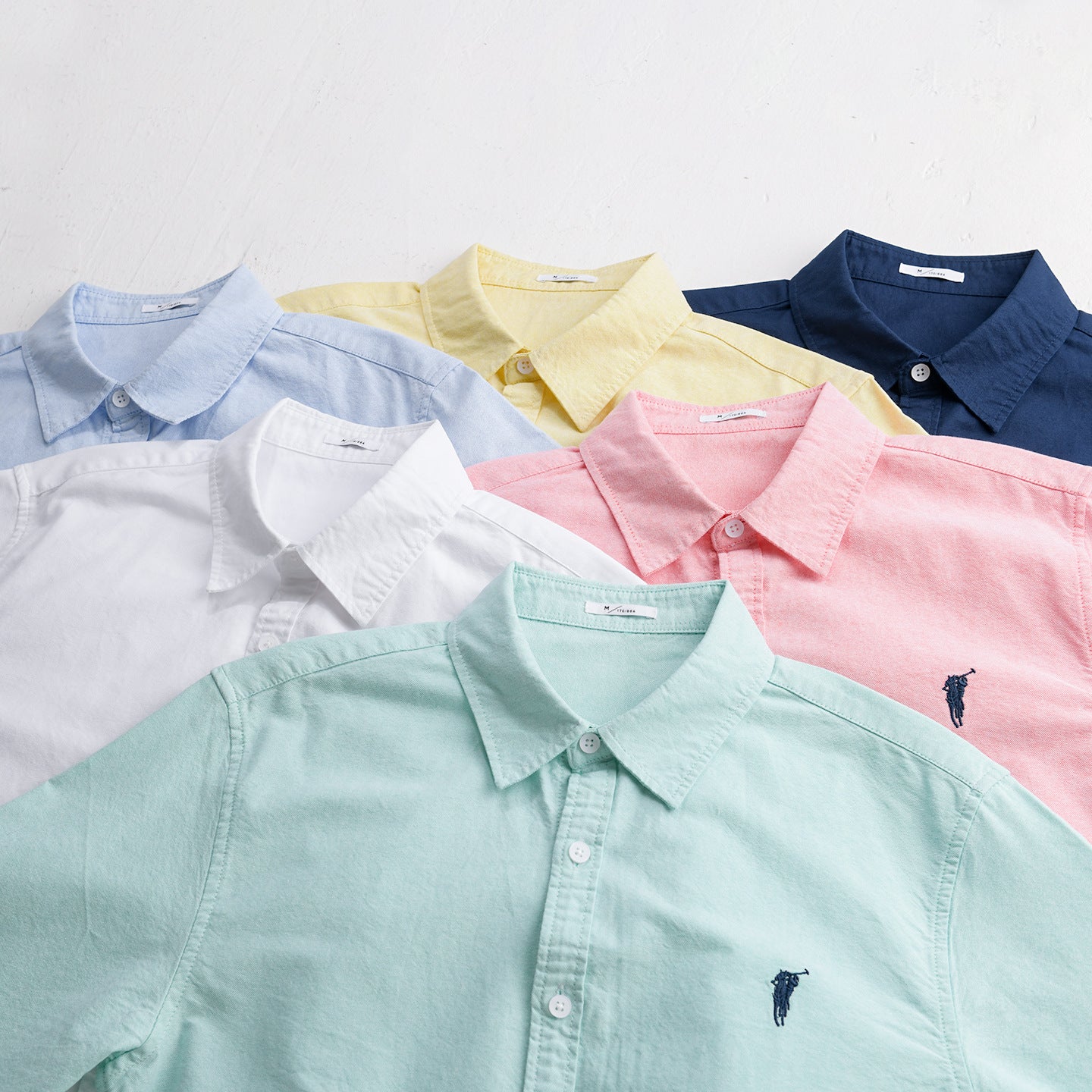 Men's Lightweight Oxford Shirt Relaxed Fit with Subtle Chest Embroidery and Soft Vintage Wash Chichicherry