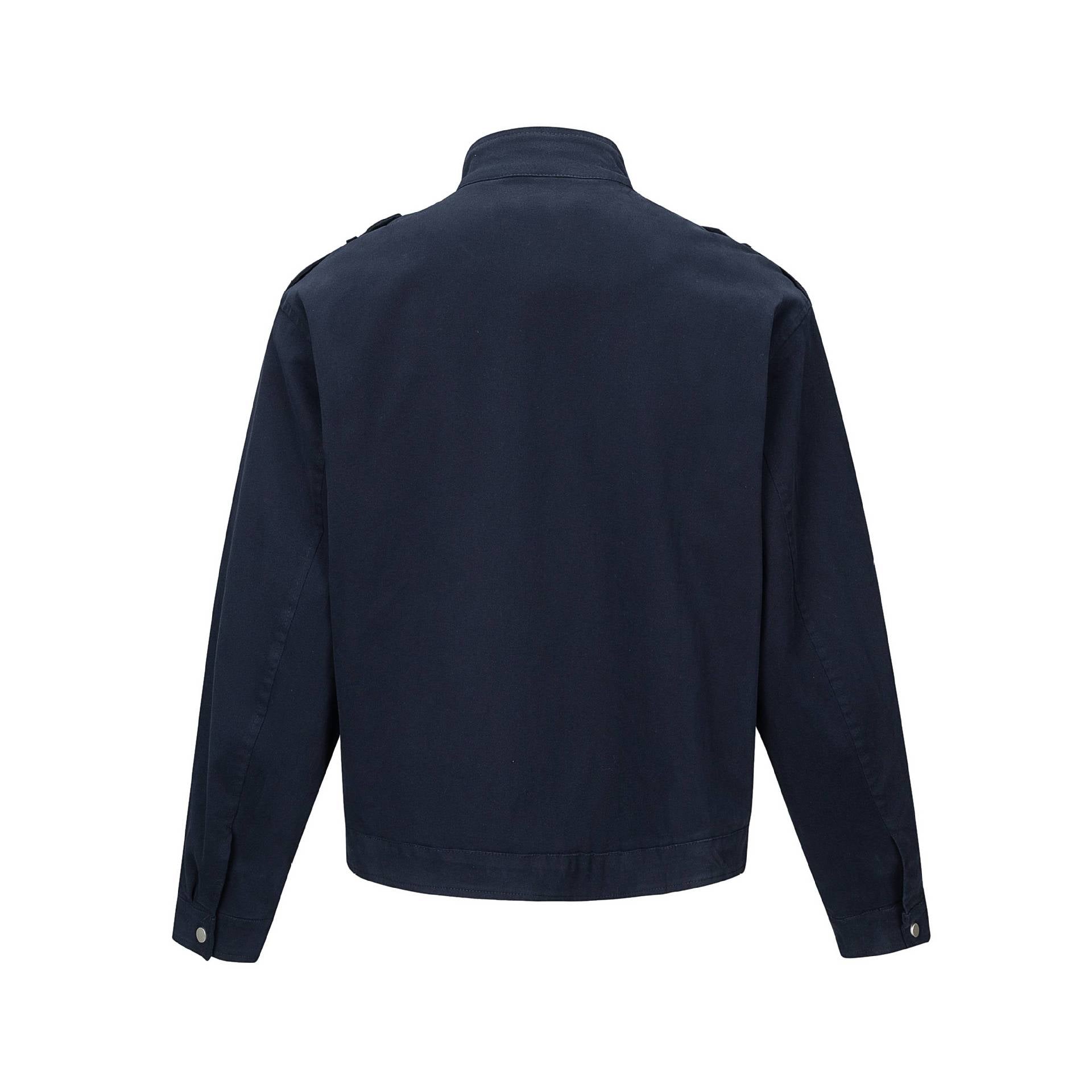 Men's short jacket in field style with funnel collar, shoulder flaps, and utility pockets Chichicherry