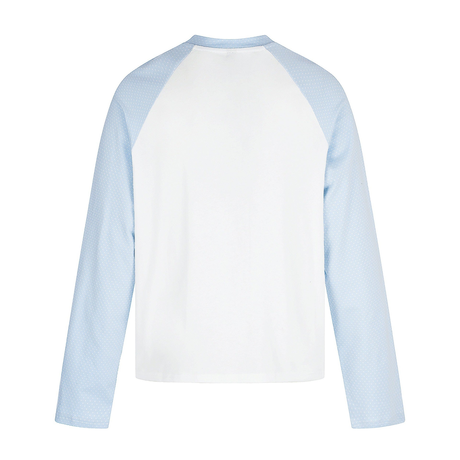 Women’s long sleeve shirt with raglan sleeves, decorative bow print and soft cotton blend Chichicherry