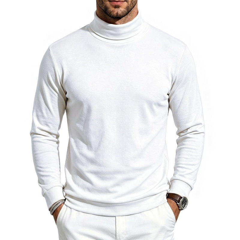 Men's fine roll-neck sweater made of cotton blend with slim fit Chichicherry