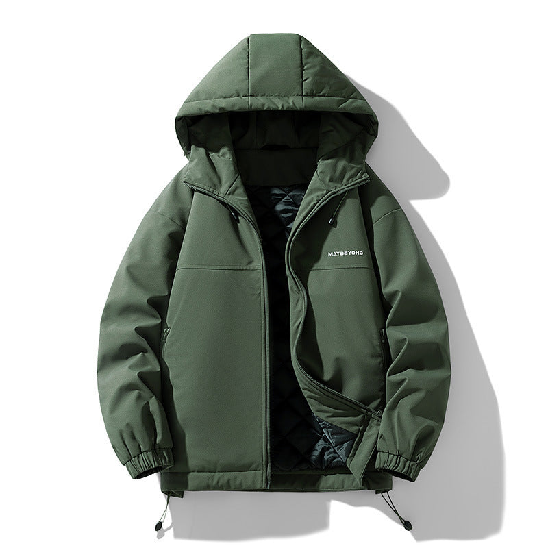 Men's water-repellent padded hooded jacket with thermos quilted lining Chichicherry