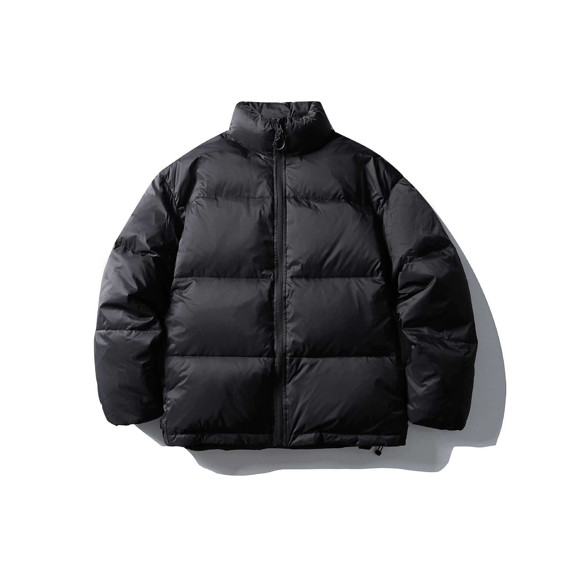 Unisex Boxy-padded short jacket with high stand-up collar and water-repellent shell Chichicherry