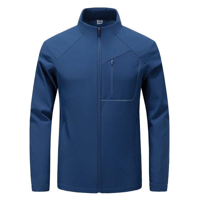 Men's Lightweight Softshell Jacket in Urban Cut with Water-Repellent Surface and Chest Pocket Chichicherry