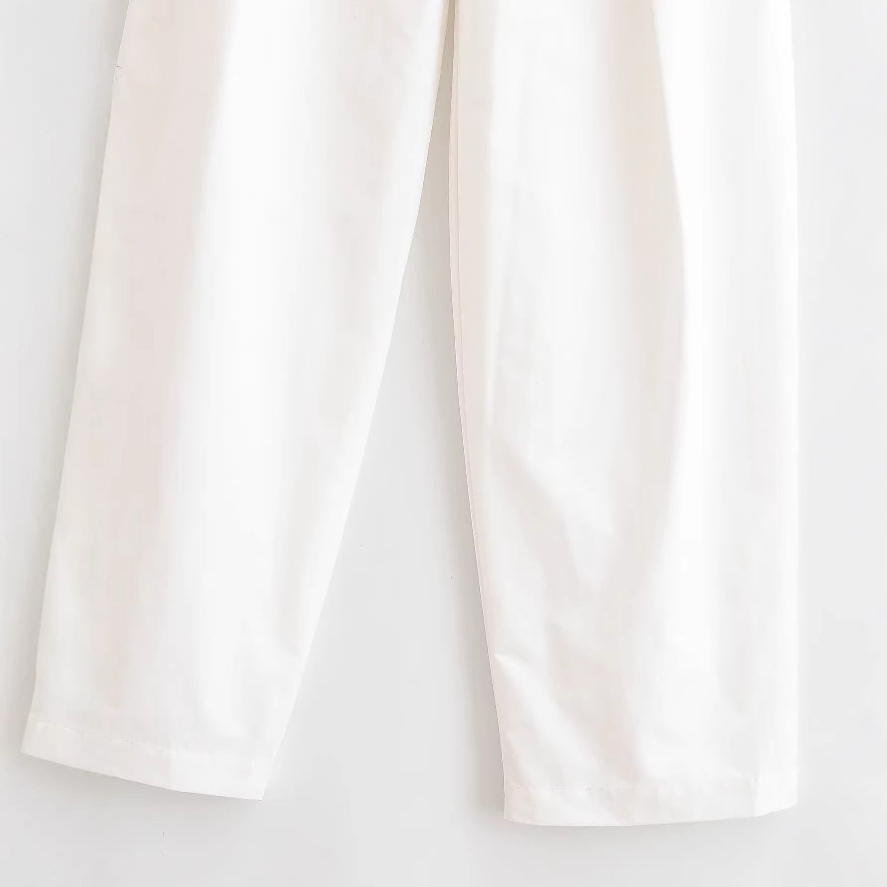 Women's high-waisted wide-leg trouser suit with pleats and crease Chichicherry