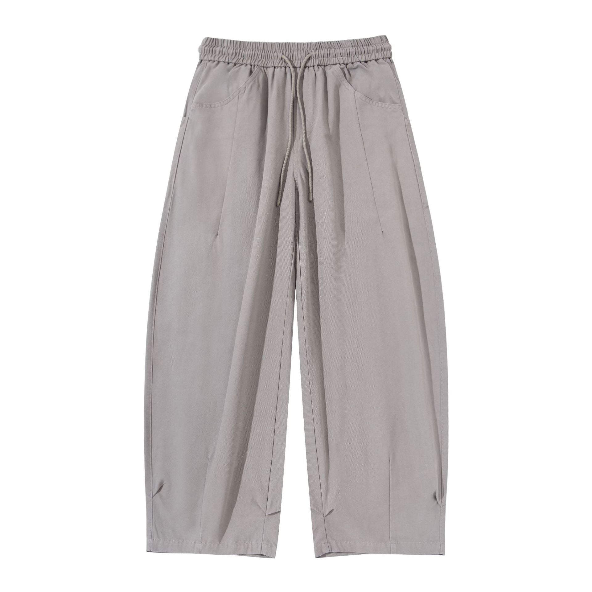 Ladies culotte pants in relaxed fit with elastic tunnel waistband and patch pockets Chichicherry