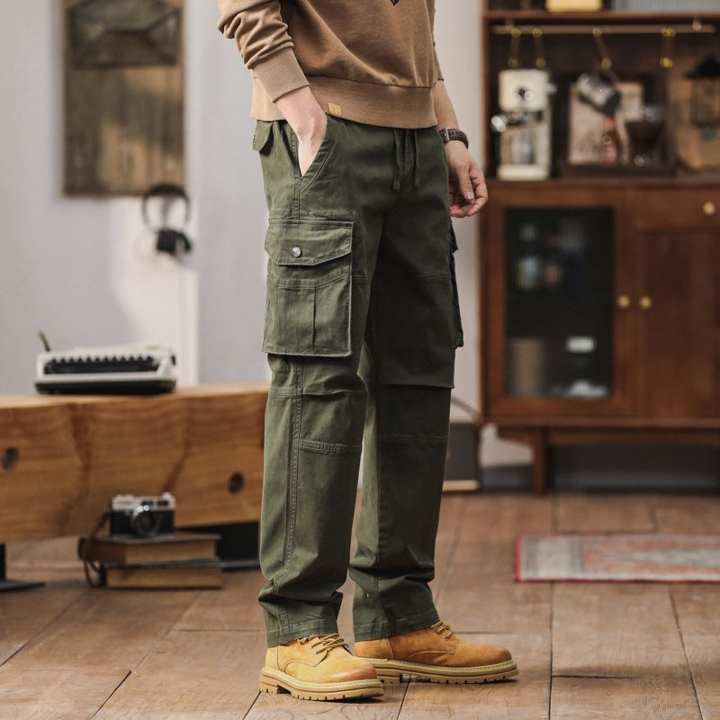 Men's cargo pants with reinforced knee areas and multi pockets Chichicherry