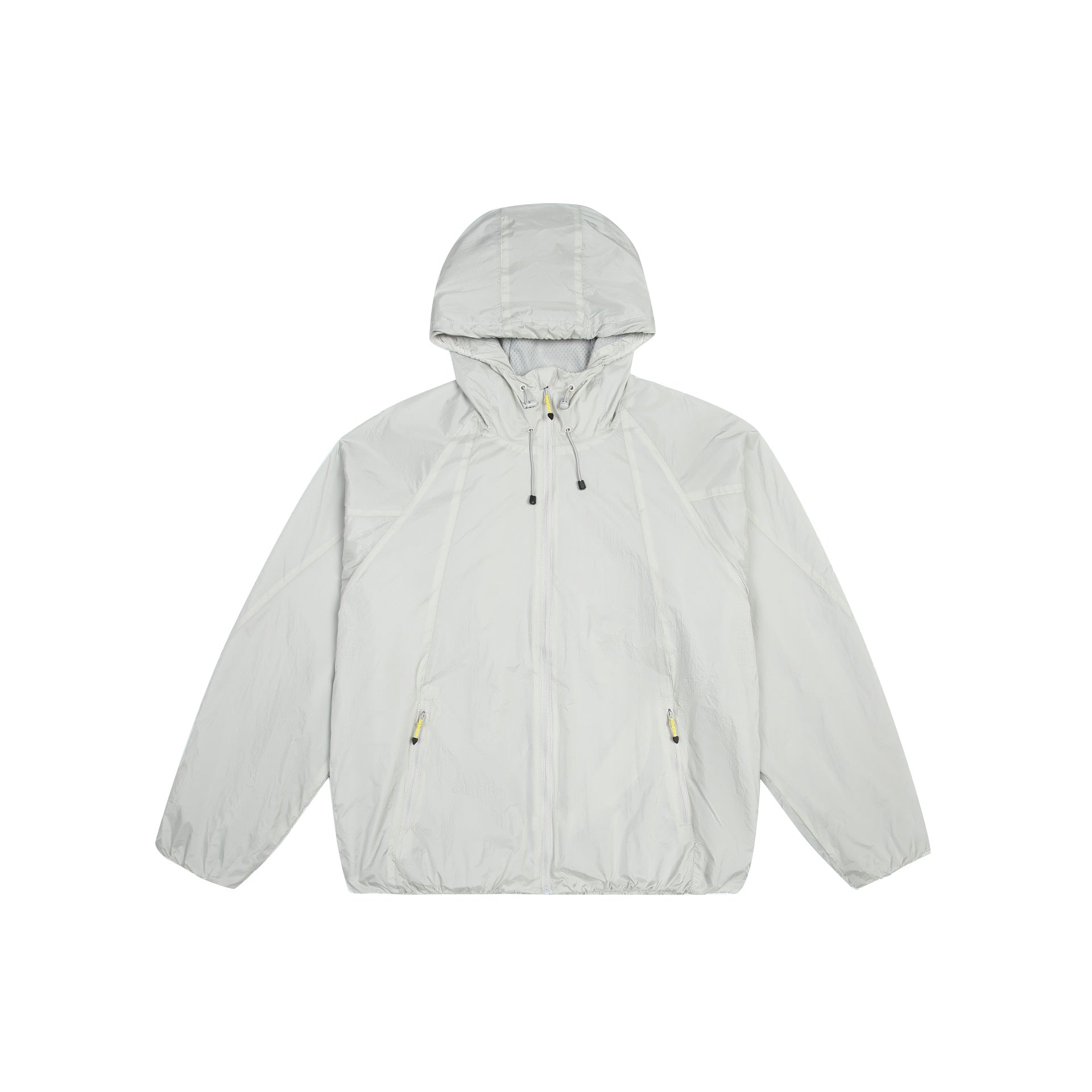 Unisex Lightweight Windbreaker with Adjustable Hood, Packable Nylon Jacket Chichicherry