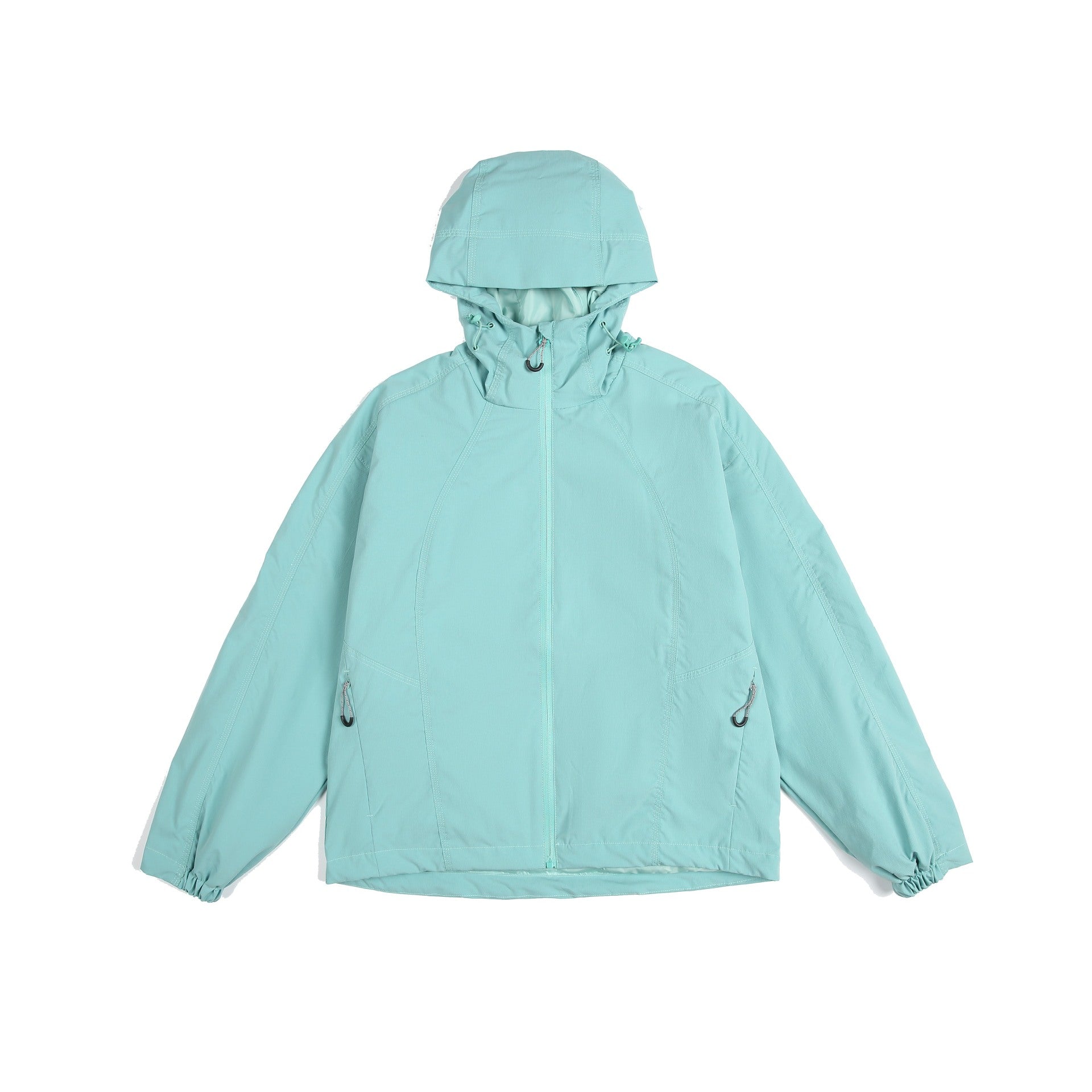 Women's lightweight windbreaker with hood, adjustable hem, and water-repellent function Chichicherry