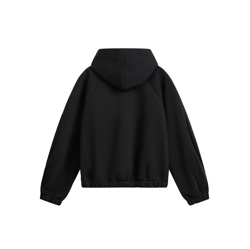 Unisex Lightly padded hooded zip jacket in boxy cut Chichicherry